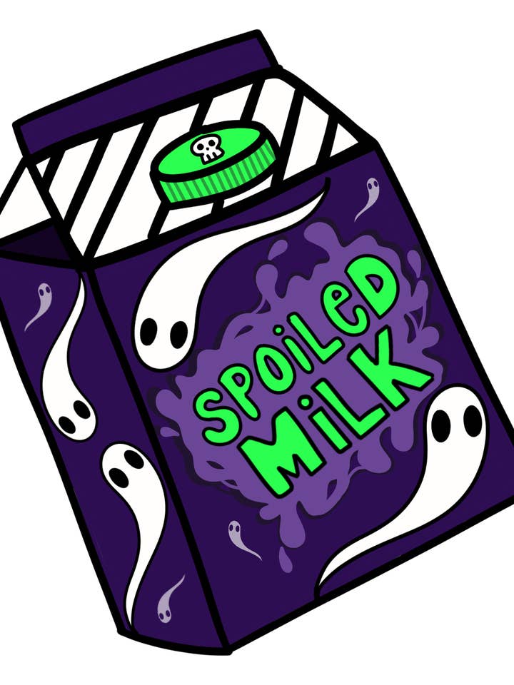 Adhesivo de leche estropeada para venta al por mayor de The Shoppe of Many Things