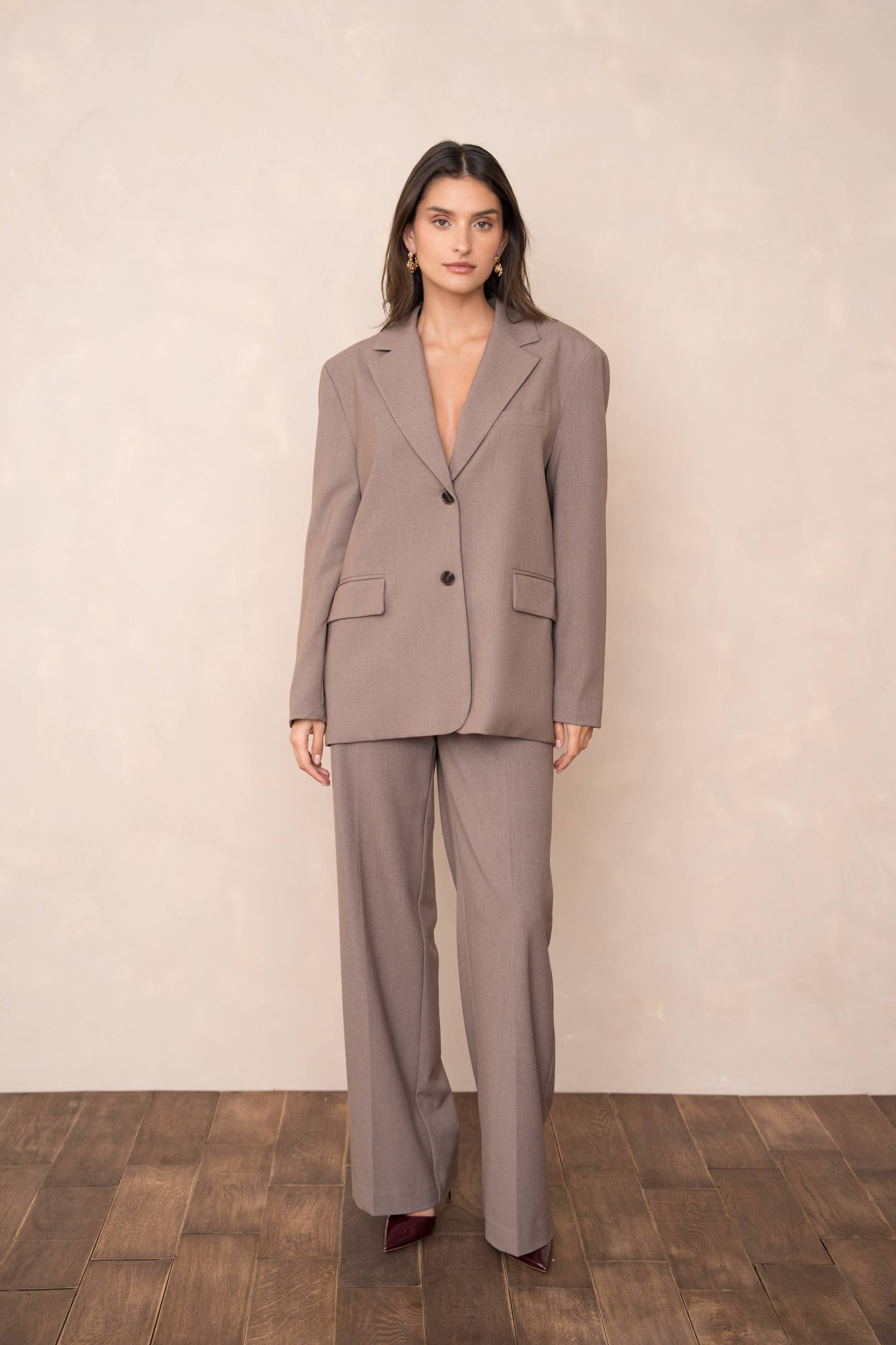 Attentif Paris - Wholesale Blazer - Women's - Oversized double-breasted jacket with back opening35