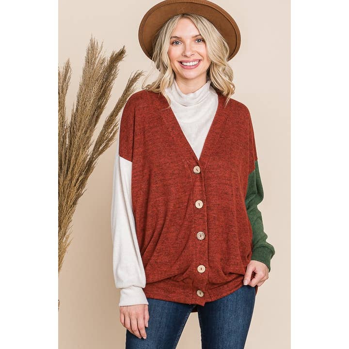 gardigan à blocs de couleurs pour la vente par Reborn J