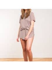 LATTELOVE - Wholesale Sleepwear Set - Women's - Silky Soft PJ Short Set