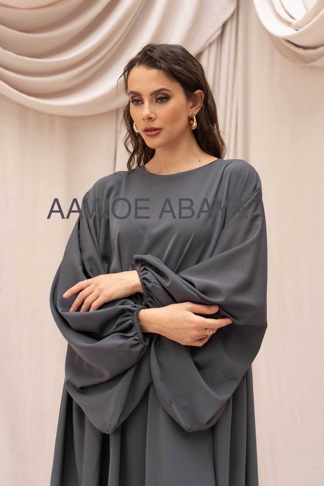 Aawoe Abaya - Wholesale Dress - Women's - Elegant Abaya Dress - 2466-ROB37