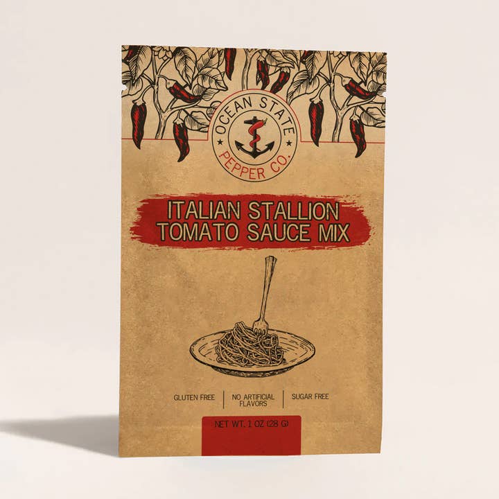 Mélange de sauce tomate à l'étalon italien pour la vente par Ocean State Pepper Co.