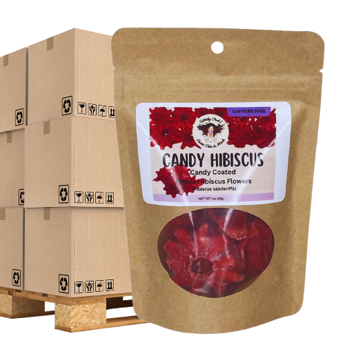 Witchy Pooh's Exotic Teas & Herbs – wholesale Fruit snacks – Witchy Pooh's Candy Hibiscus - Candy Coated Whole Hibiscus4