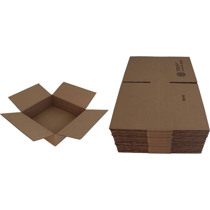Square Deal Recordings & Supplies - Wholesale Storage Bin - Cardboard 12" Record Box - Holds 4 To 30 - 12.5"x12.5"x4"