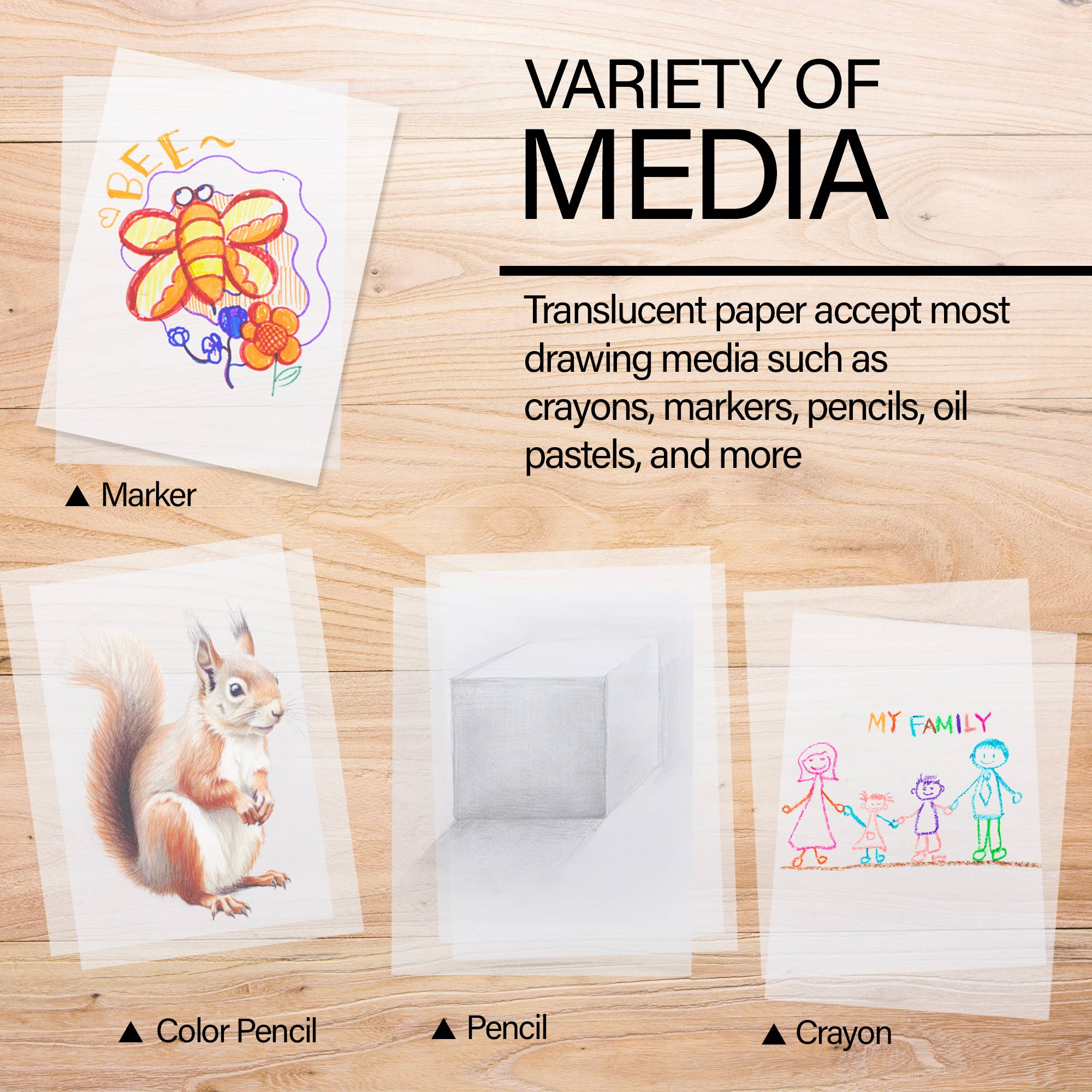 BAZIC Products - Wholesale Sketchbook/Sketchpad - Tracing Paper Pad 9"X 12"(30 Ct.)3