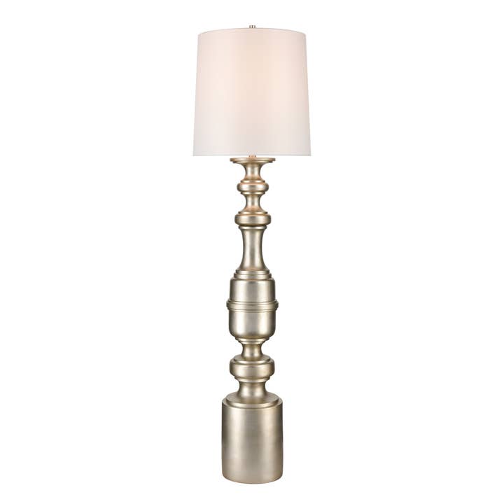 Cabello 78'' hohe 1-flammige Stehlampe - Antiksilber für den Großhandel von Atlas Lighting and Home