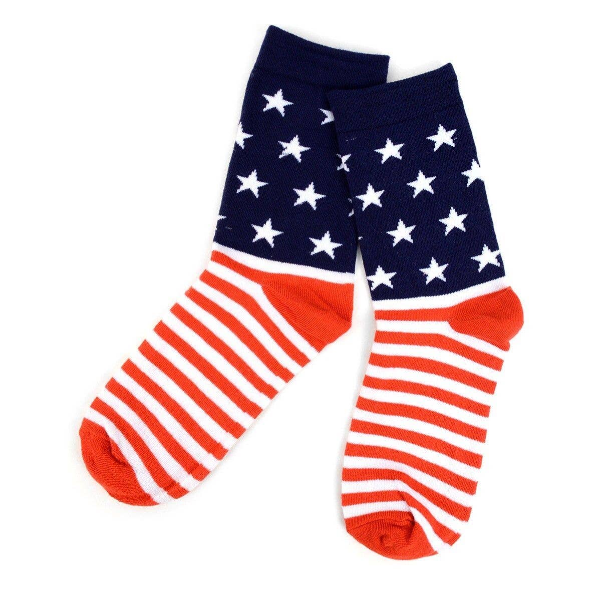 Selini New York - Wholesale Socks - Women's - Women's American Flag Novelty Socks1