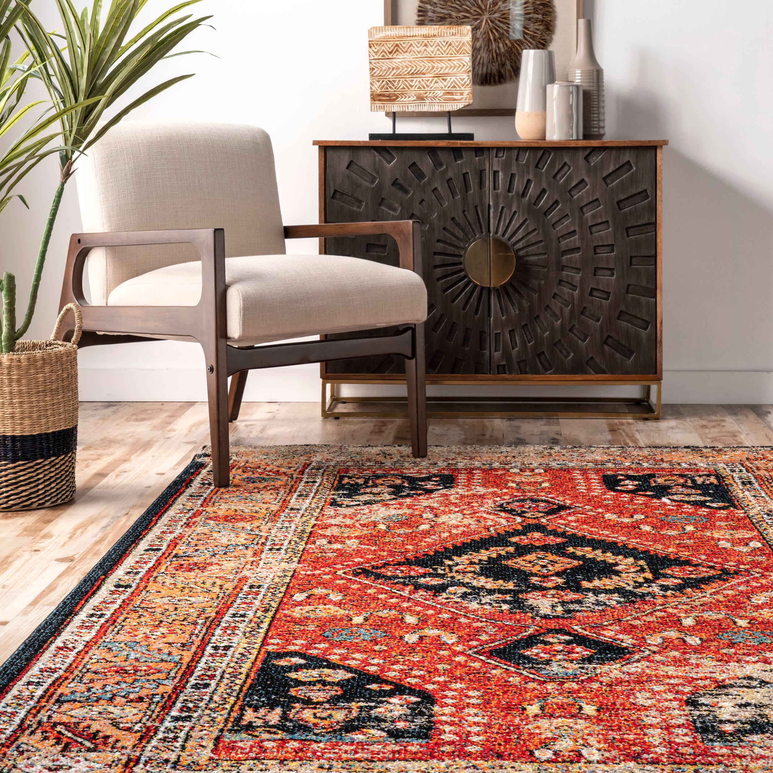 Multi Indoor/Outdoor Transitional Floral Jane Area Rug for wholesale on Faire6