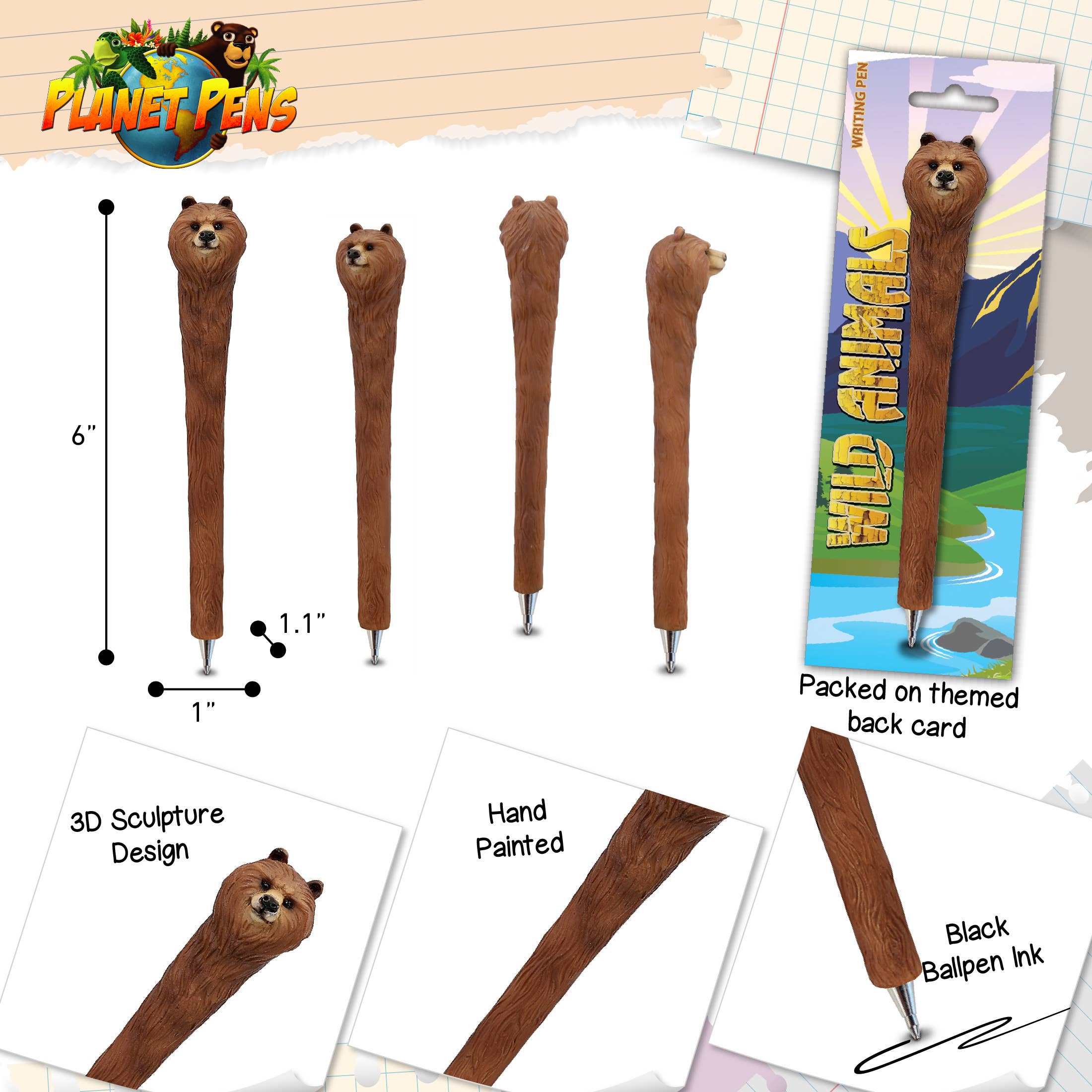 Cota Global - Wholesale Pen - PLANET PEN - GRIZZLY BEAR2