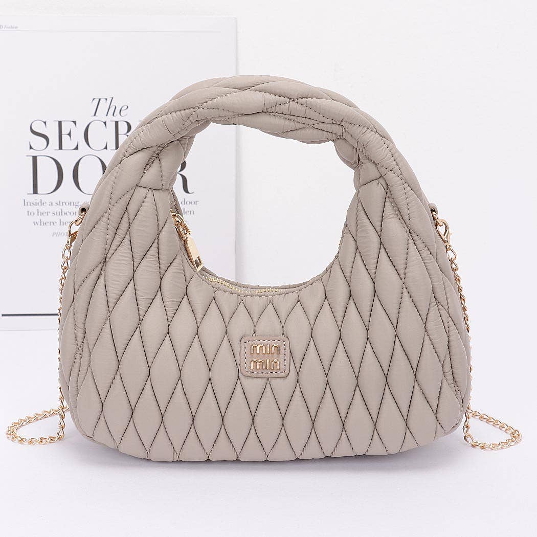 3AM BY H&D ACCESSORIES - Vendita all'ingrosso Pochette - Donna -  Borsa Hobo in pelle sintetica trapuntata7