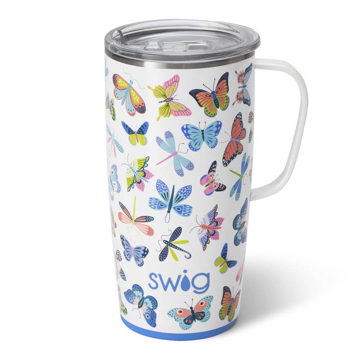 Swig Life - Wholesale Insulated Mug/Tumbler - Butterfly Bliss Travel Mug (22oz)