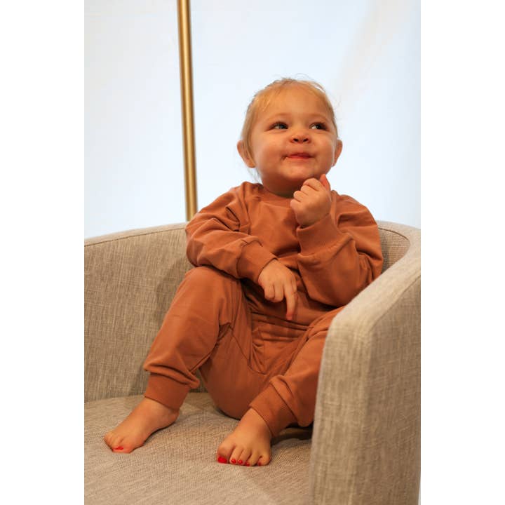 Brodie Company LLC - Wholesale Top & Pant Set - Kids - Solid 2-Piece Set - 4 Colors Toddler Lounge Set6