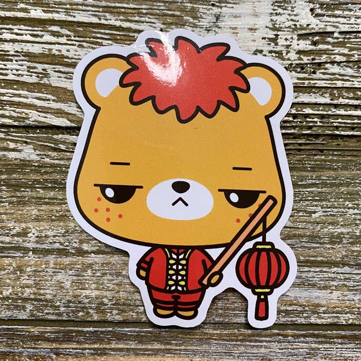 Autocollant en vinyle Chucks McGee Nouvel An lunaire pour la vente par Hamimo Small Things