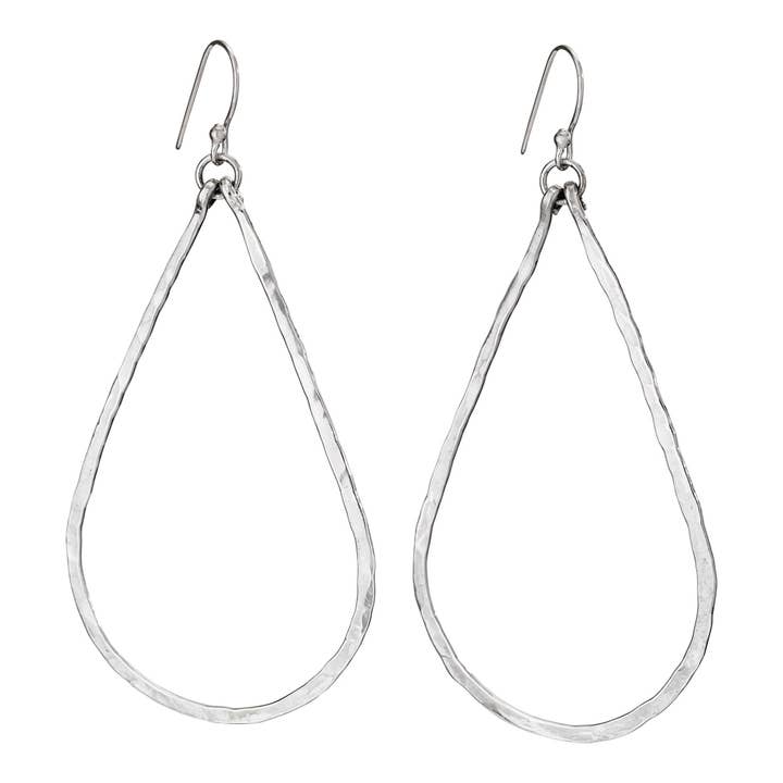 Big Drops Sterling Sølv Ørering for engroshandel hos Tiger Mountain Jewelry