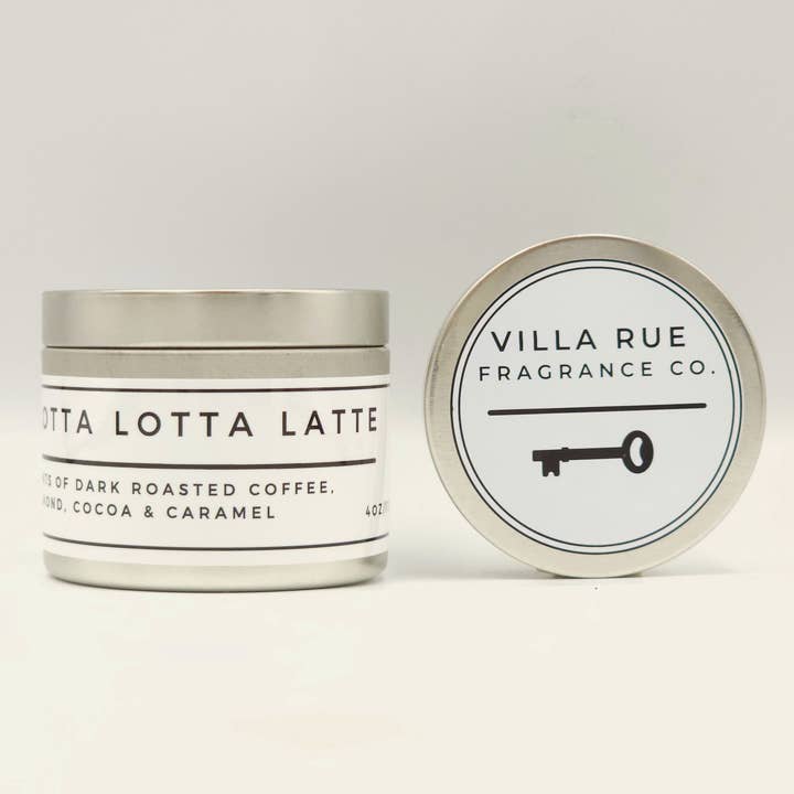 Lotta Lotta Latte - Bougie de Soja Noix de Coco 4oz pour la vente par Villa Rue Fragrance Company