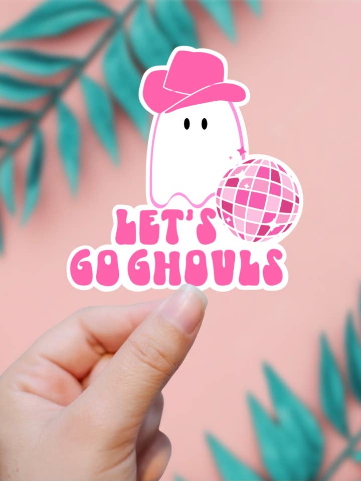 Lets Go Ghouls Halloween Sticker for wholesale by EnchantingSunshine