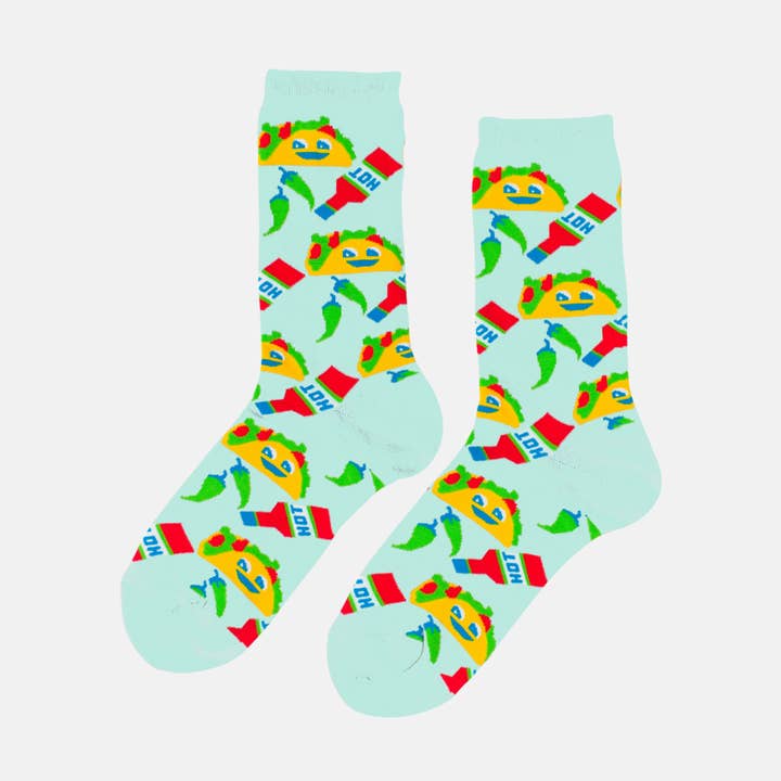 Taco - Små Crew-strumpor - Matälskarens Gåva för wholesale av Yellow Owl Workshop