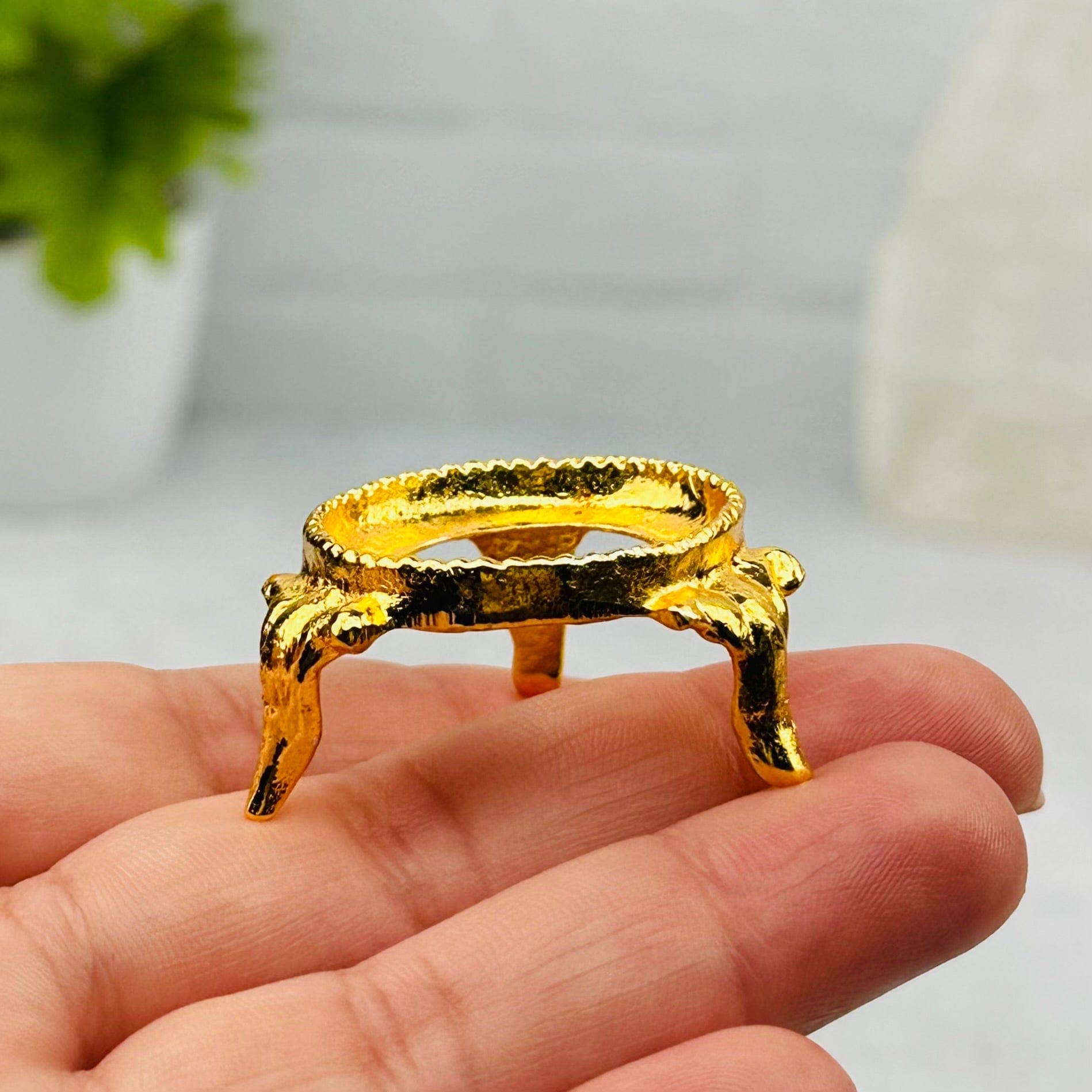 Rock Paradise – wholesale Dekorativt bordsobjekt – Metal Sphere Stand - Crystal Sphere Hållare - Du väljer Fini7