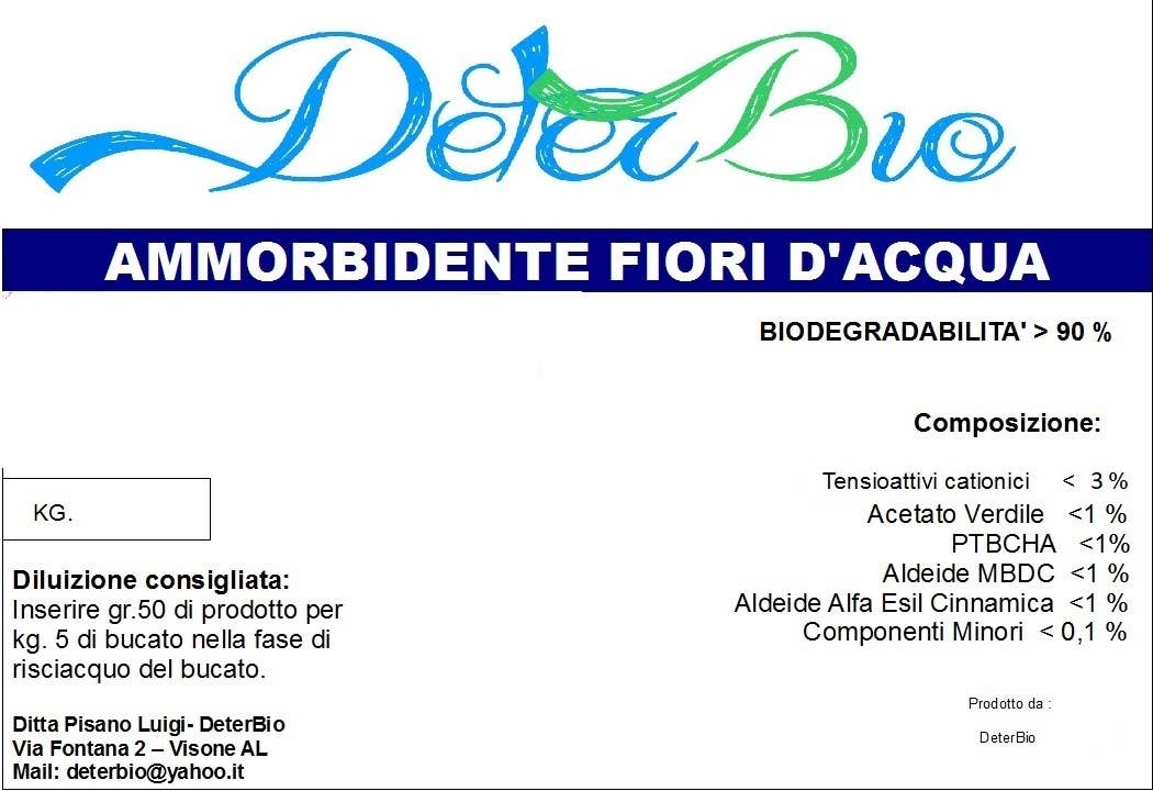 Deterbio – Großhandel Flüssigwaschmittel – DUFTENDER FLÜSSIGER WÄSCHEWEICHSPÜLER KG/LT 256