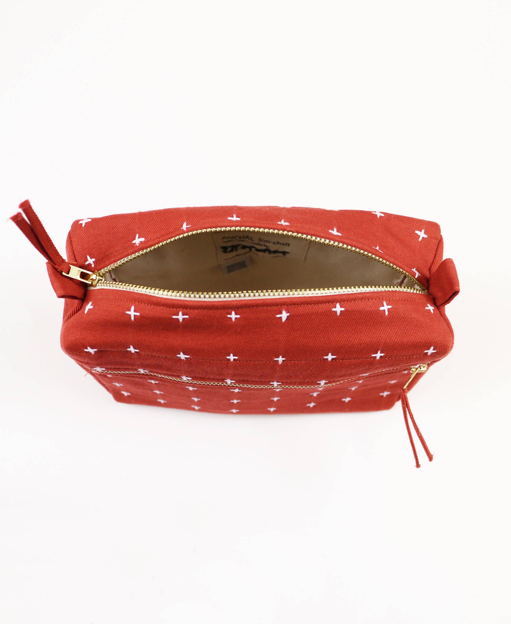 Anchal – Großhandel Kosmetiktasche – Damen – Kreuzstich-Mittelgroße Kulturtasche4