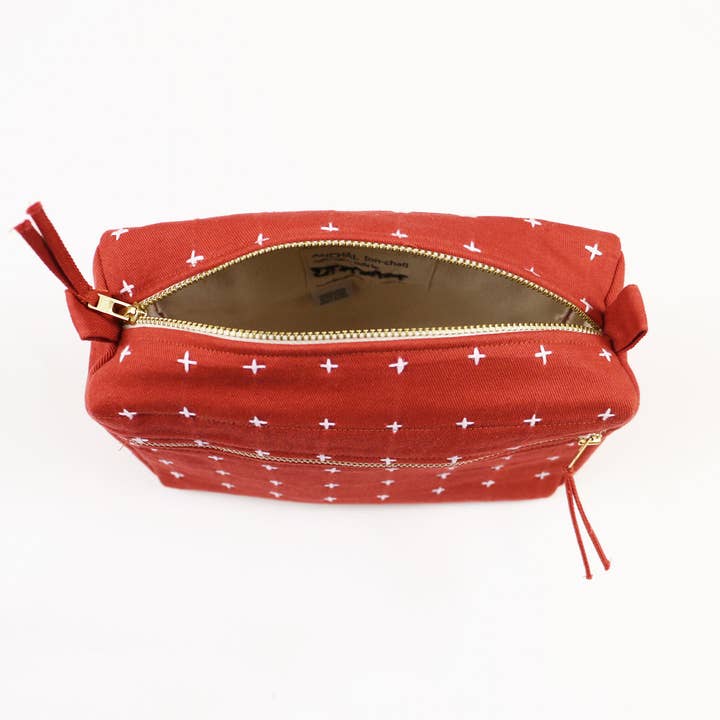 Anchal - Vente Trousse de toilette – femme - Trousse de toilette moyenne en point de croix4