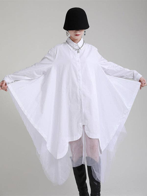 UZ Wholesale Store - Wholesale Dress - Women's - Urban Loose Split-Joint Lapel Long Sleeves Midi Dress13