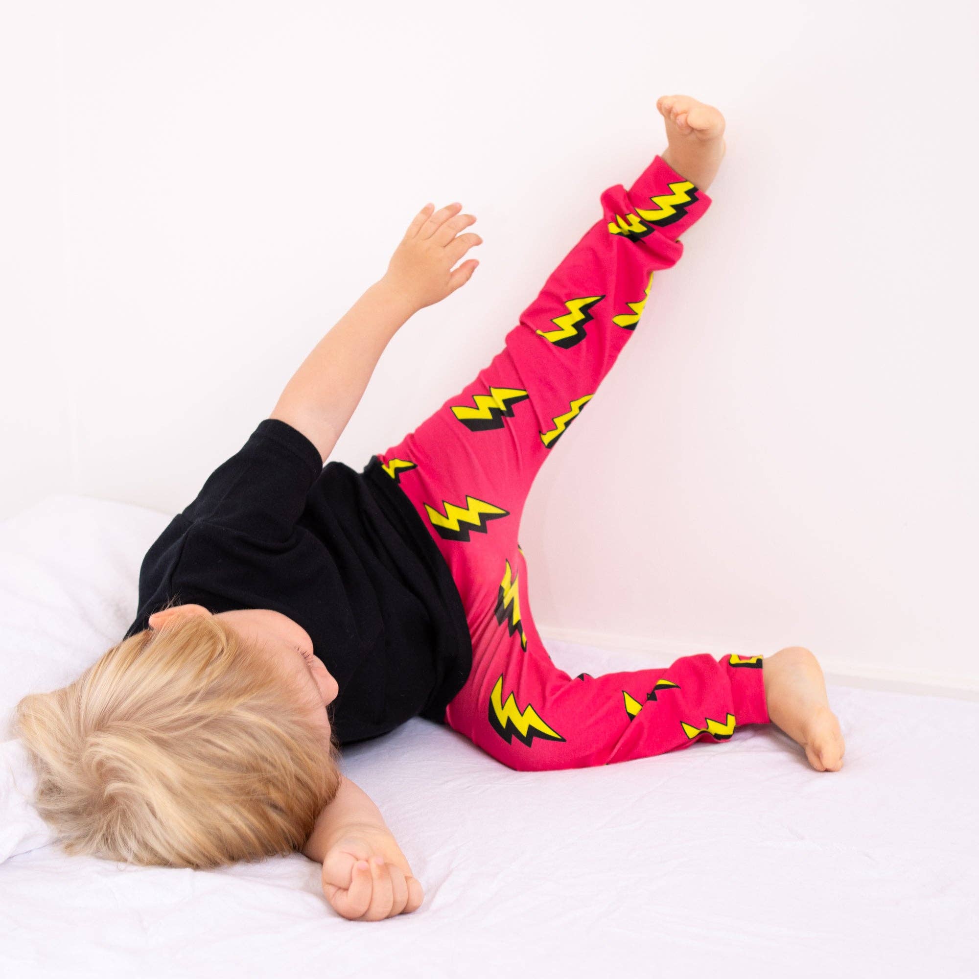 Fred & Noah - Vente Legging tendance – enfant - Legging Pink Bolt2