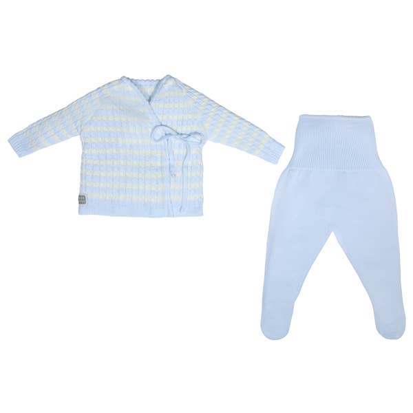 Heavenly Hugo Baby Set Celeste 100% Cotton for wholesale on Faire