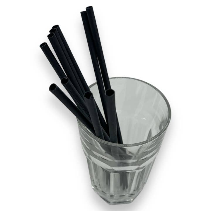 Kinky Pleasure - Wholesale Drinking Straw - Kinky Pleasure - PK006 - Straws Paper Black- 220x6mm - 10-Pack2