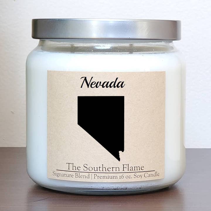 Nevada State Candle | Homesick Candle | Long Distance Gift for wholesale by The Southern Flame