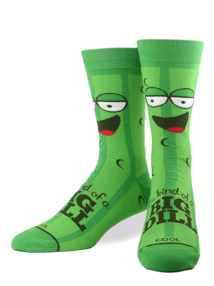Kind Of A Big Dill - Mens Crew Straight and other Purchase Wholesale cool socks. Free Returns & Net 60 Terms on Faire trending on Faire.