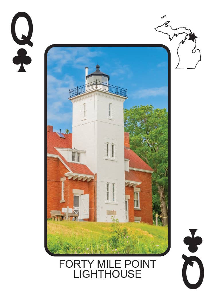 Phil Stagg Photography - Wholesale Playing Cards - LIGHTHOUSES OF MICHIGAN - Playing Cards - Euchre Friendly25