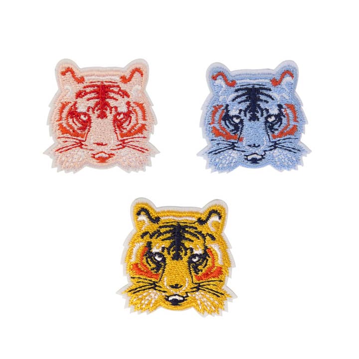 Brooches Tiger (1/card) Assorted 3 designs for wholesale by Global Affairs