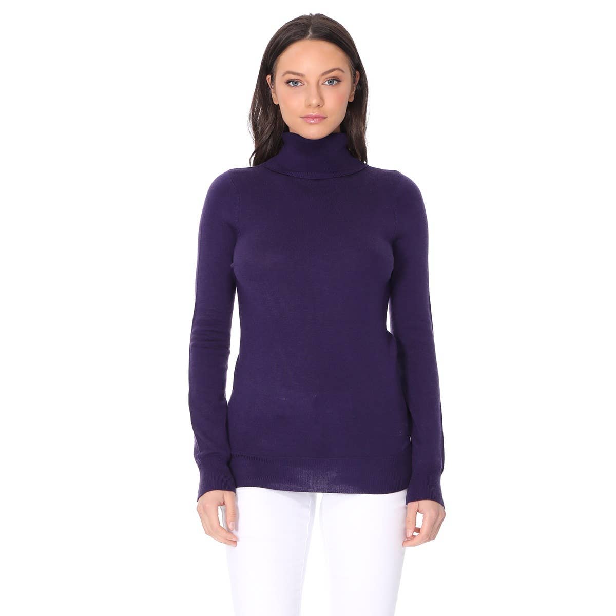 Mak – wholesale Knitted jumper – Women′s – Women's Long Sleeve Turtleneck Pullover Sweater MK33498