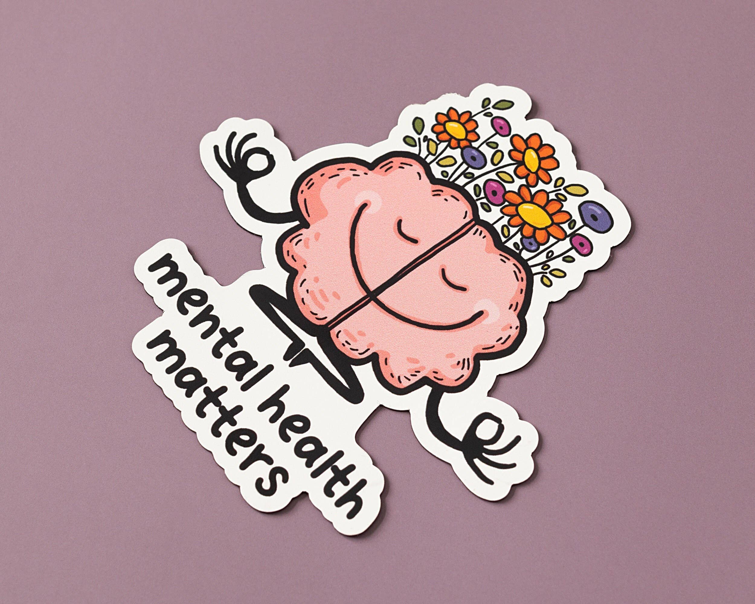 RippleSplash Studio - Wholesale Sticker - Mental Health Matters Vinyl Sticker1
