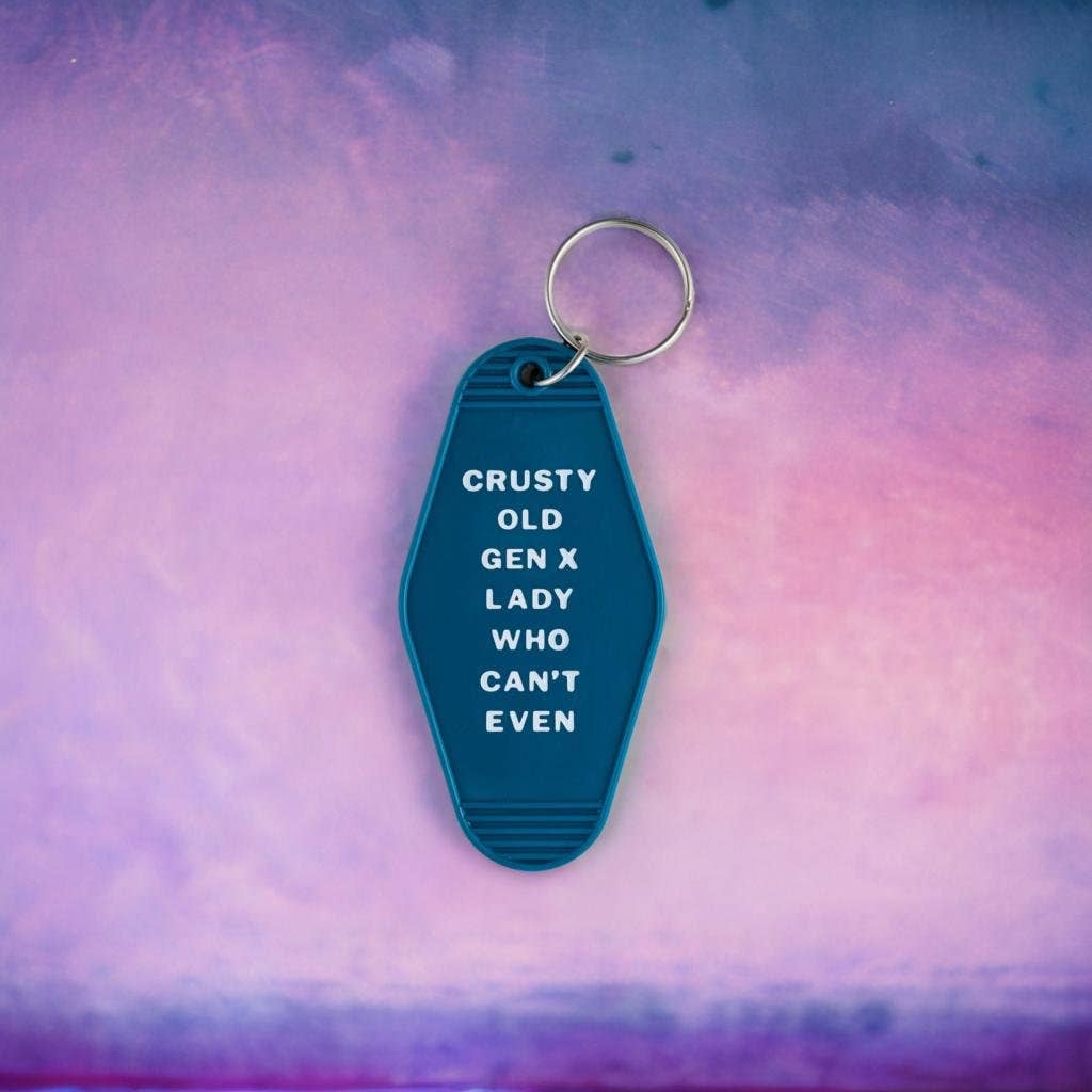 GetBullish - Wholesale Keychain - Women's - BULK PACK of 60 Crusty Old Gen X Lady Motel Keychain9