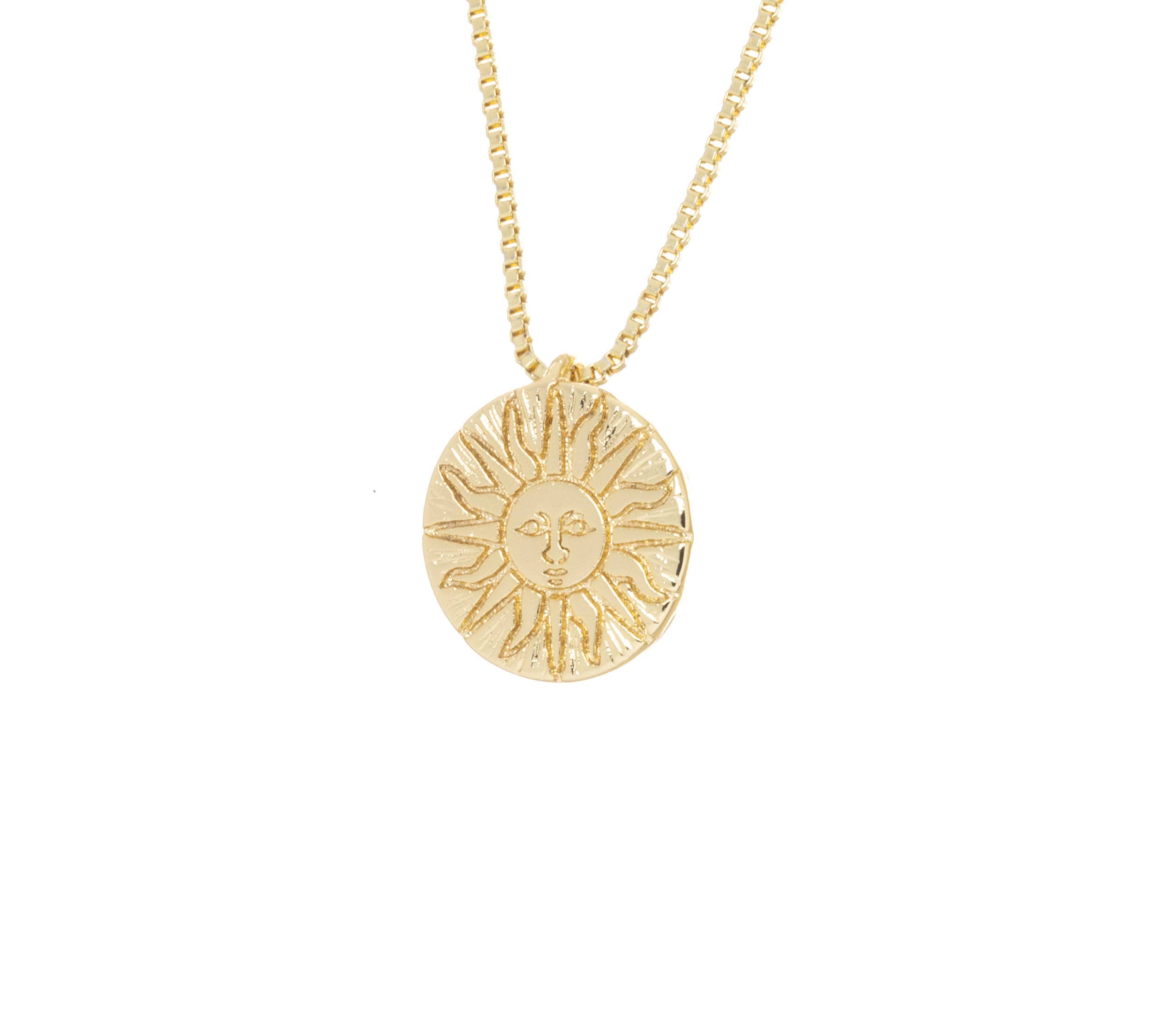 Or Pendentif Collier Charm Tournesol Motif Or, CPG8467 en vente sur Faire5