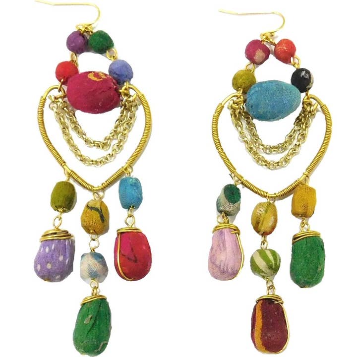 Multi Earrings With Brass for wholesale by Status Collections