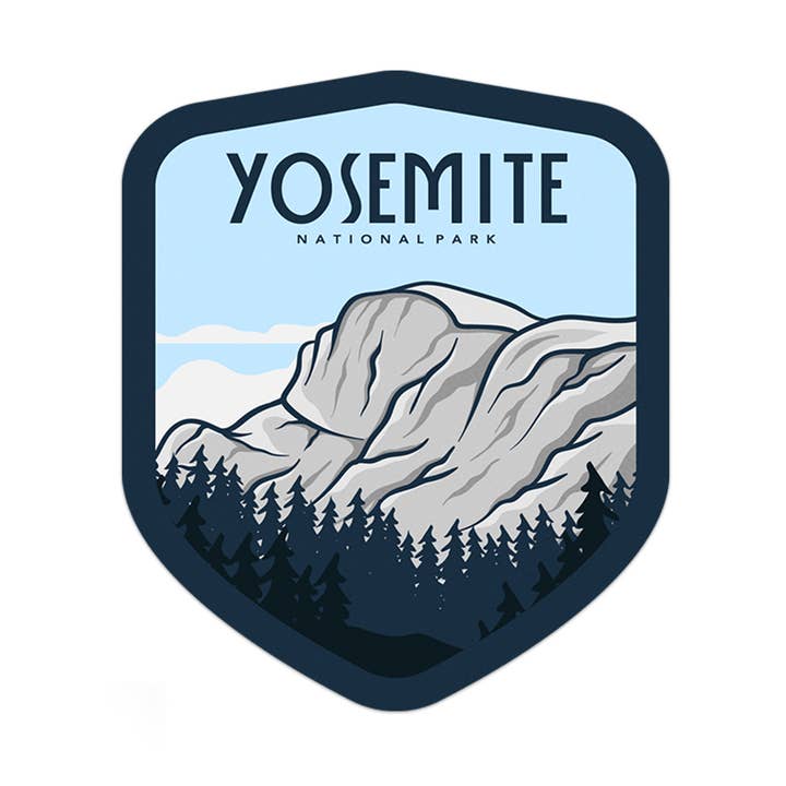 Autocollant Parc National de Yosemite pour la vente par Albion Mercantile Co.