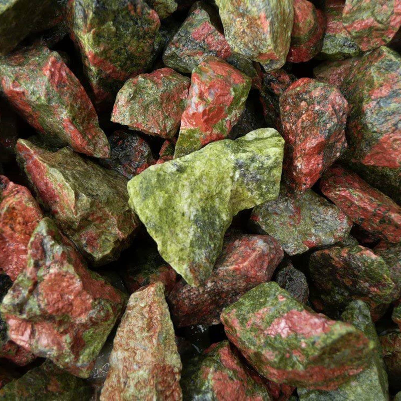 Fantasia Mining - Wholesale Spiritual Stone/Crystal - Rough Unakite - USA - Raw Natural Stones (1 lb)3