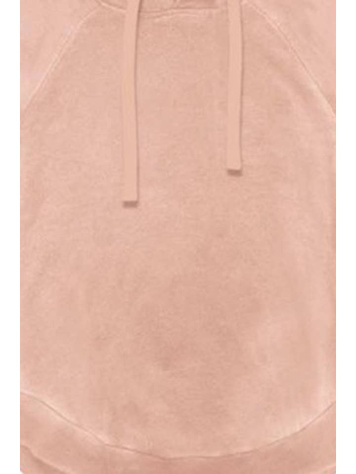 Vanilla Monkey - Wholesale Hoodie - Women's - Wave Washed Fleece Hoodie With Curved Hem
