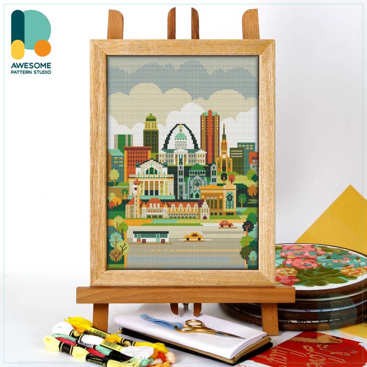 CS949-2 Saint Louis, Counted Cross Stitch Kit for wholesale by Awesome Pattern Studio