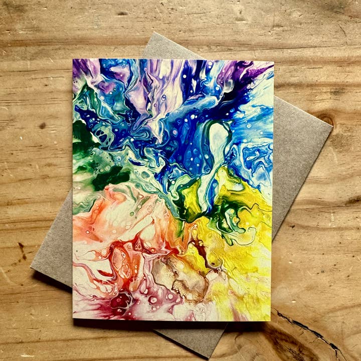 Carte vierge fantaisie arc-en-ciel - LGBTQ - Carte de tous les jours pour la vente par AbstractbyRabrams