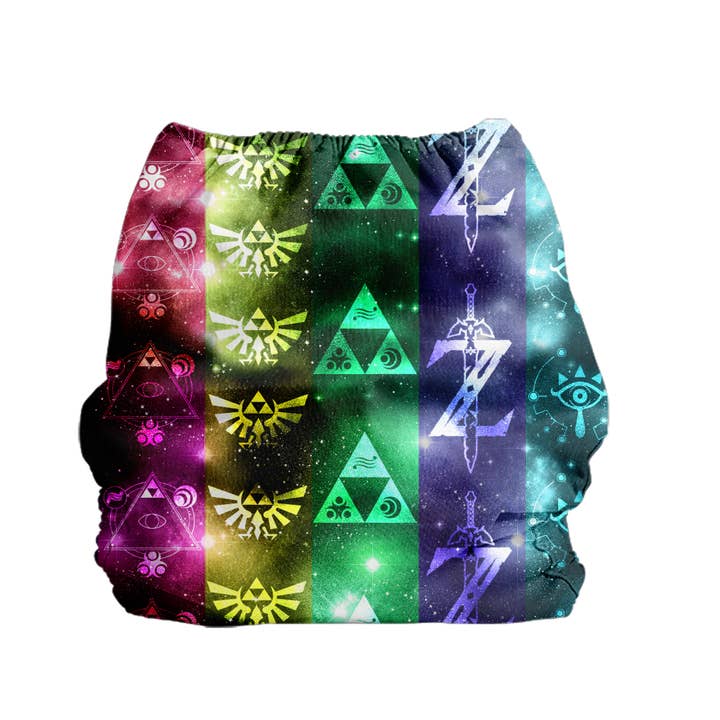 Zelda Neon (NOT seamless) for wholesale by Xander Fluff Diaper Co.