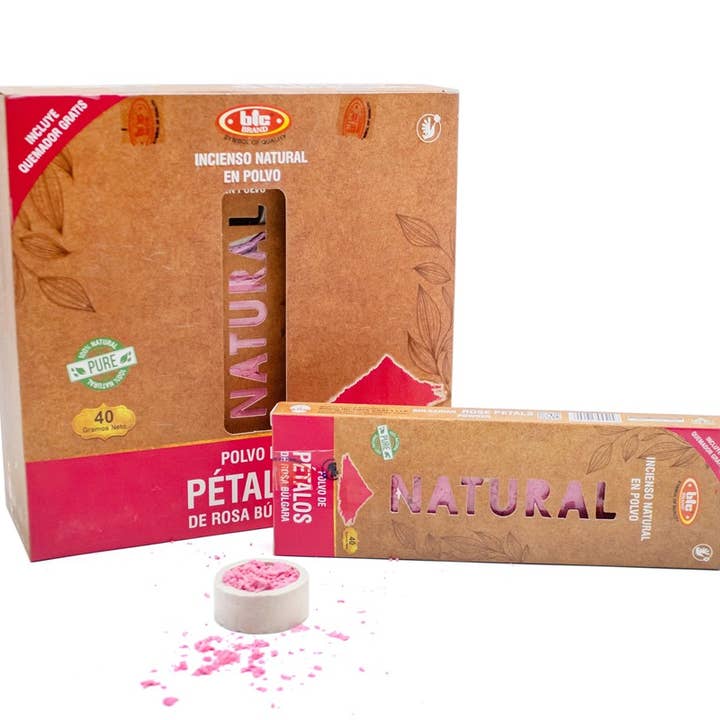Esoterica Arte - Wholesale Incense - Inc.Natural Bic Powder Rose Petals 40gr (12 pcs)