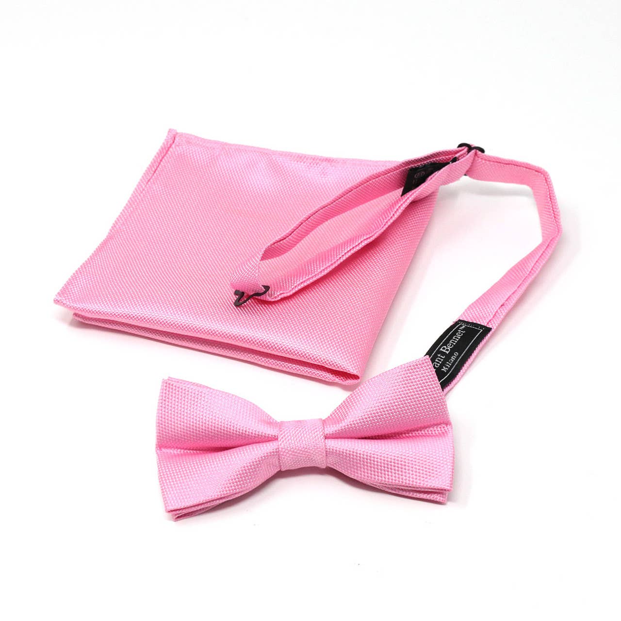 Selini New York - Vente Nœud papillon – homme - Ensemble nœud papillon et mouchoir en polyéthylène tissé pour hommes - BTH630829