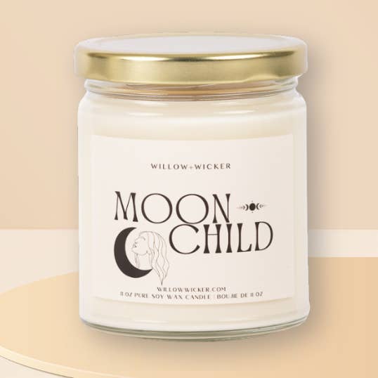 Moon Child Soy Wax Candle for wholesale by Willow+Wicker