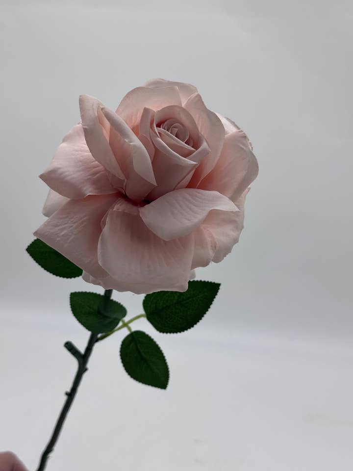 Rose Single Stem Soft Pink Silk for wholesale by JKF & Co Pty Ltd