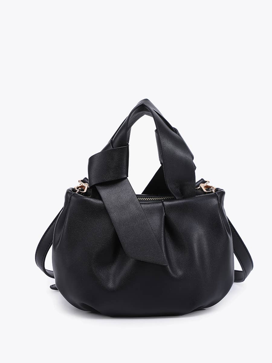 Jen & Co. - Wholesale Crossbody Bag - Women's - EH2691 Beck Pleated Bucket Bag w/ Tie Straps0