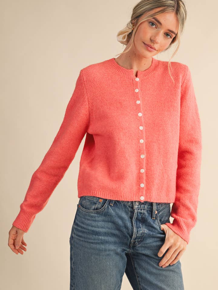 &MERCI - Wholesale Cardigan - Women's - MARLED KNIT SWEATER CARDIGAN MSW1124829